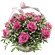 bouquet of pink roses with babys breath