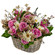 floral arrangement in a basket. Omsk